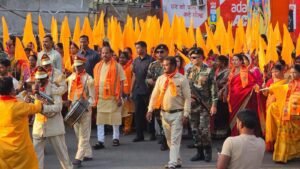 Jamshedpur : राम मंदिर के छठवीं वर्षगाँठ एवं श्री शिवलिंग के प्राण प्रतिष्ठा पर श्री विग्रह का हुआ नगर भ्रमण