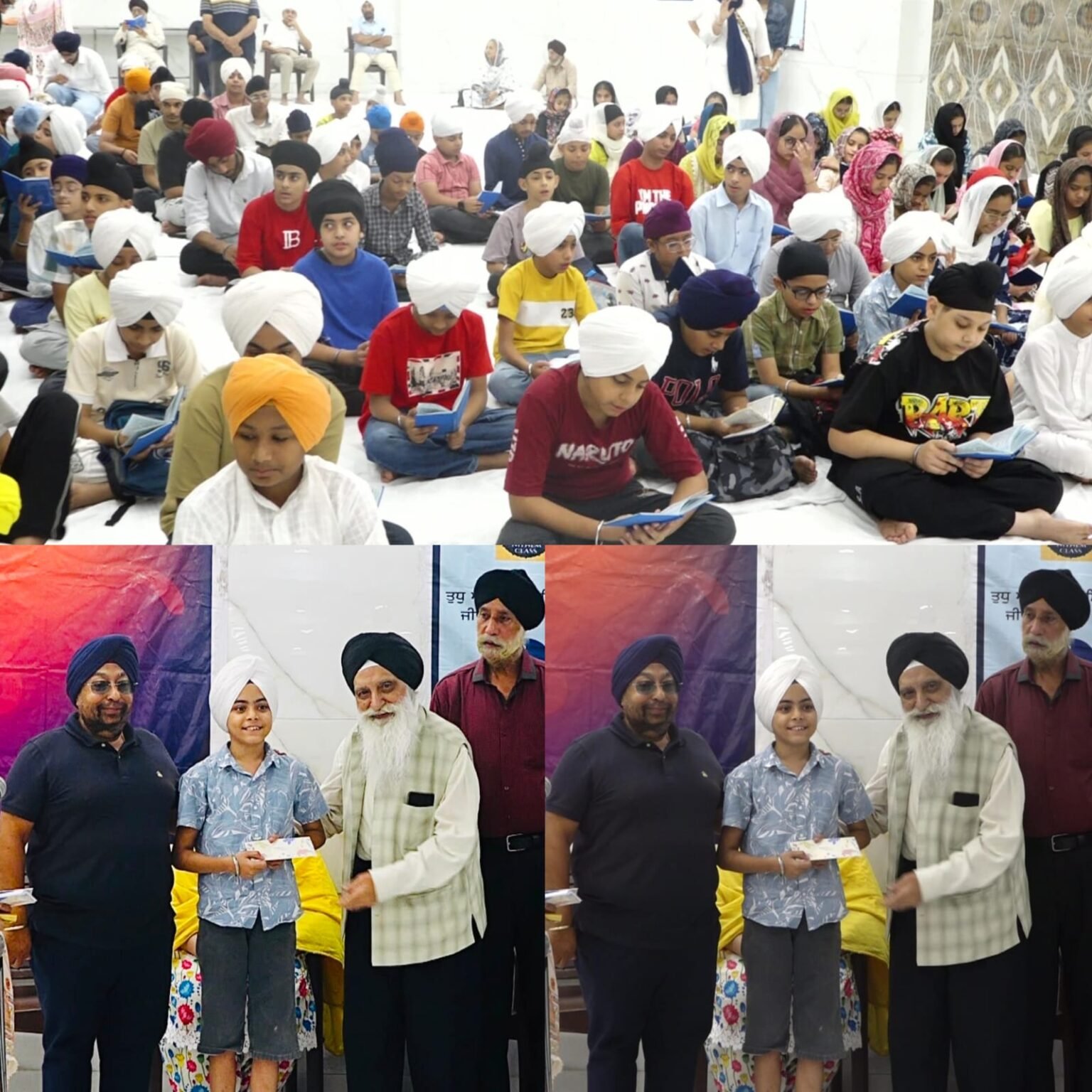 New Delhi : ਰਾਜੌਰੀ ਗਾਰਡਨ ਦੇ ਗੁਰਦੁਆਰਾ ਸਿੰਘ ਸਭਾ ਵਿੱਚ 26ਵੇਂ ਨਿਤਨੇਮ ਕਲਾਸ ਦੇ ਬੱਚਿਆਂ ਦਾ ਸਨਮਾਨ ਕੀਤਾ ਗਿਆ